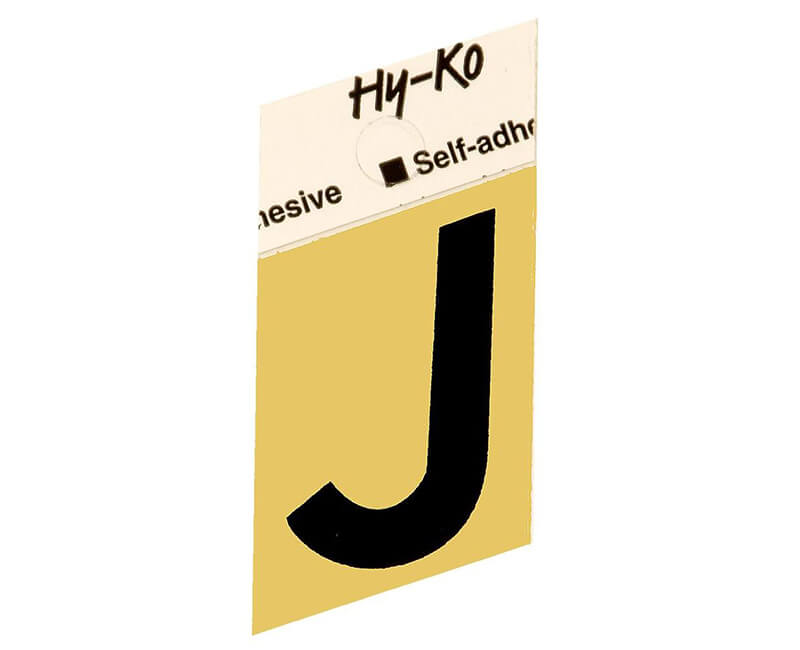 1-1/2" Gold Letter - J