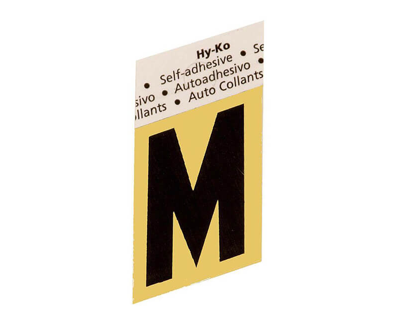 1-1/2" Gold Letter - M