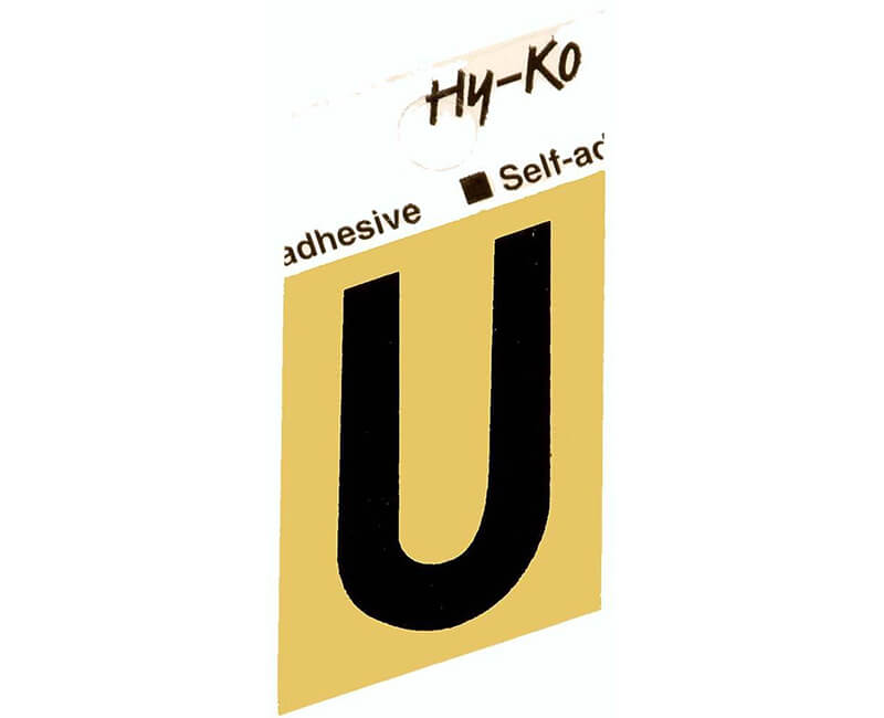 1-1/2" Gold Letter - U