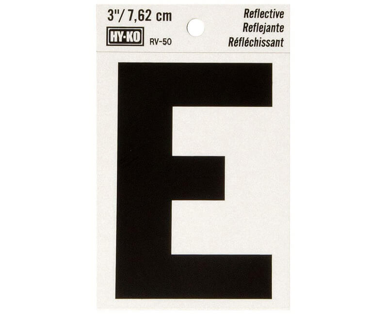 3" Reflective Vinyl - E
