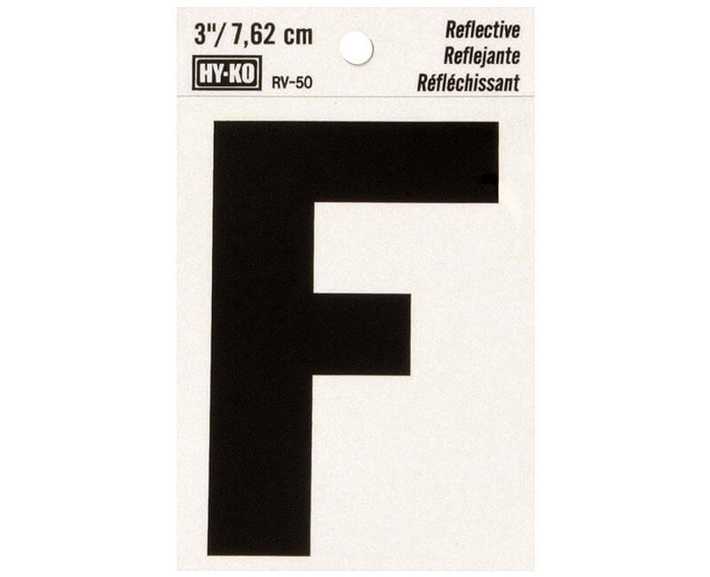 3" Reflective Vinyl - F