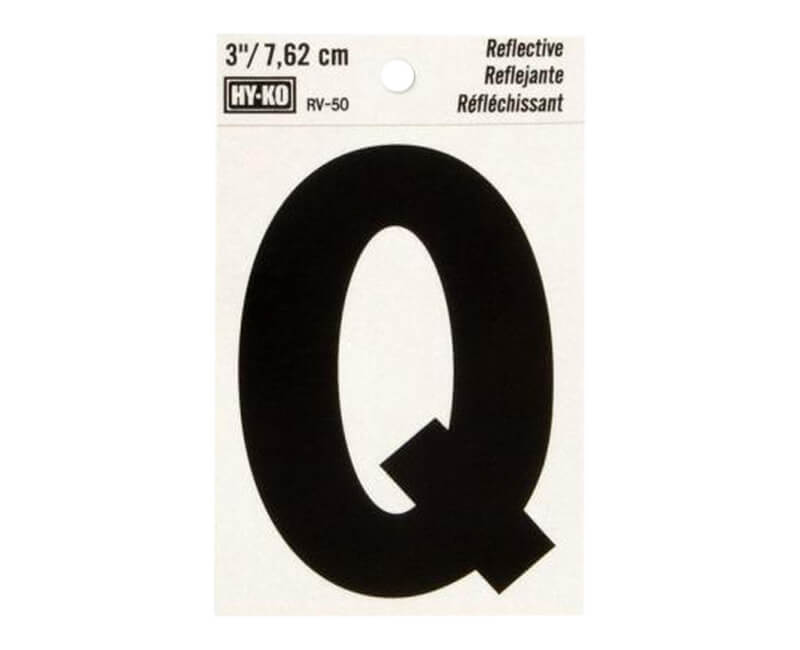 3" Reflective Vinyl - Q