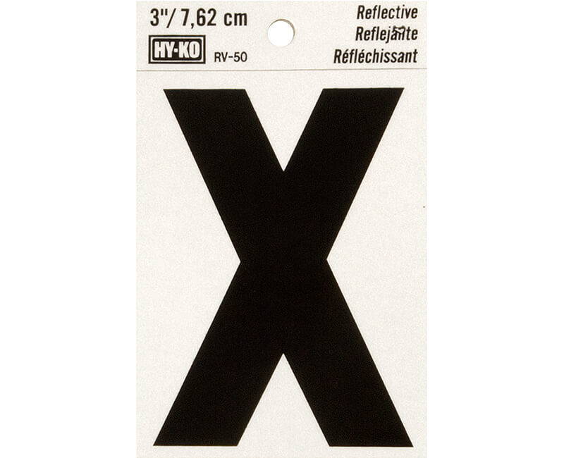 3" Reflective Vinyl - X