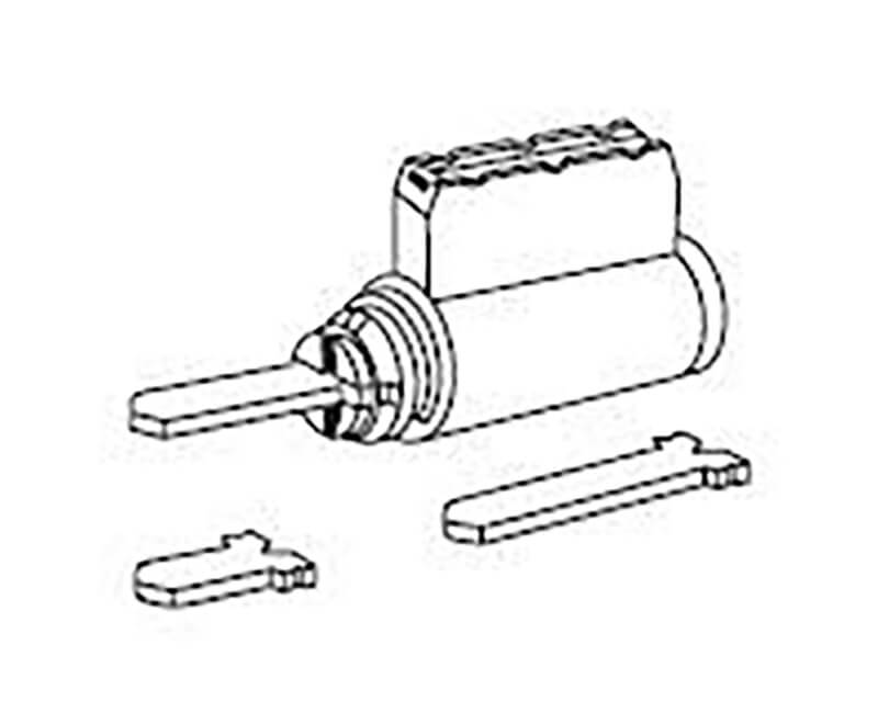 Replacement Cylinder with 1011P Keyway