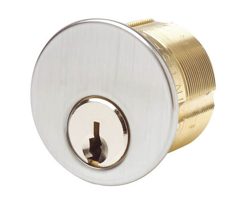 15/16" Ilco Mortise Cylinder SC1 Keyway US26D