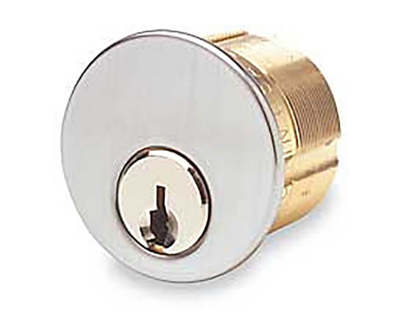 1-1/8" Mortise Cylinder SC1 Keyway Reg Cam US26D KA2