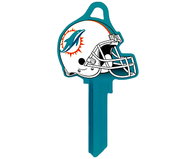 NFL HELMET KEYS CARDED DOLPHINS KW1