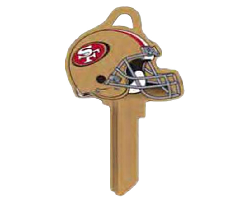 NFL HELMET KEYS CARDED 49ERS SC1