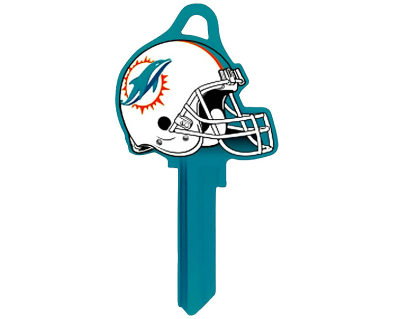 NFL HELMET KEYS CARDED DOLPHINS SC1