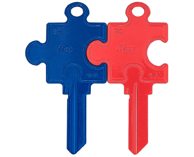 Key Mates RB Puz SC1 2 Keys/ Card
