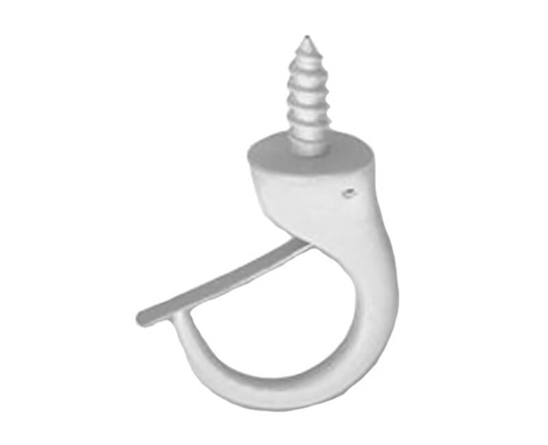 7/8" Safety Cup Hooks White - Carded