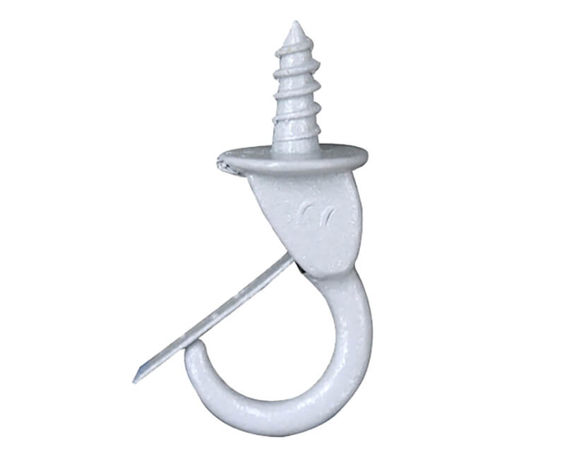 1-1/4" White Safety Mug Hooks