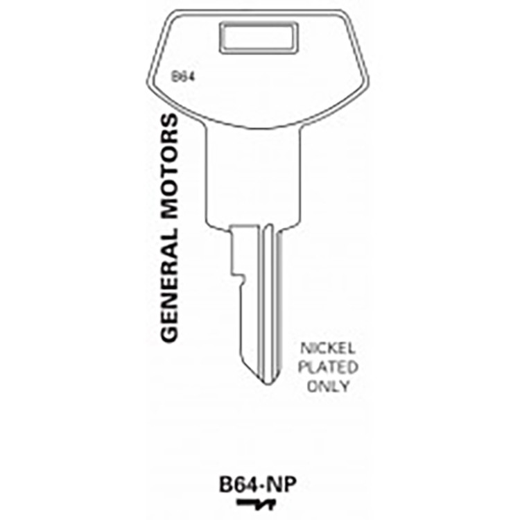 Key Blanks - GM 88 Grand Prix/Regal/Cutlass Door And Trunk Key