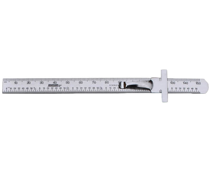 6" Stainless Steel Pocket Ruler