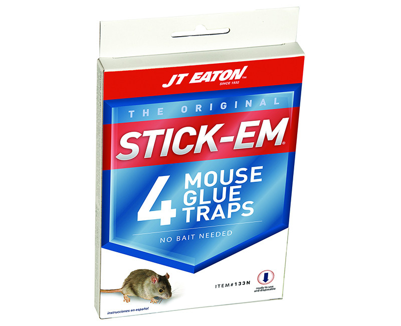 3" X 4" Stick-Em Mouse Trap - 4 Per Pack