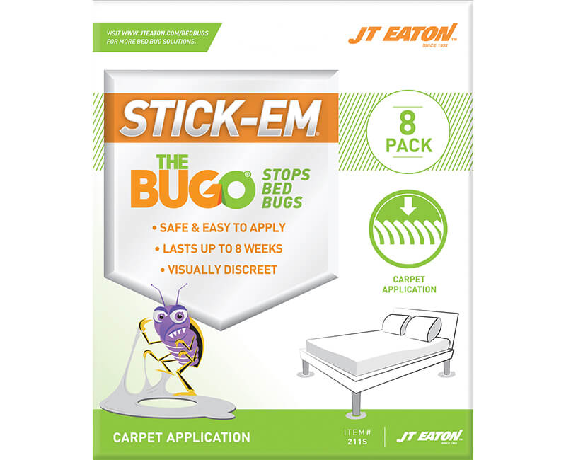 Carpeted Floor Bed Bug Traps - 8 Per Pack