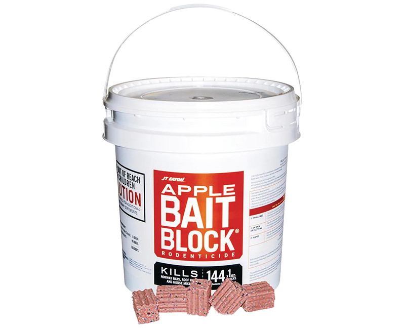 709-AP BAIT BLOCK APPLE FLAVOR 72 2OZ BLOCKS PER PAIL 9LB