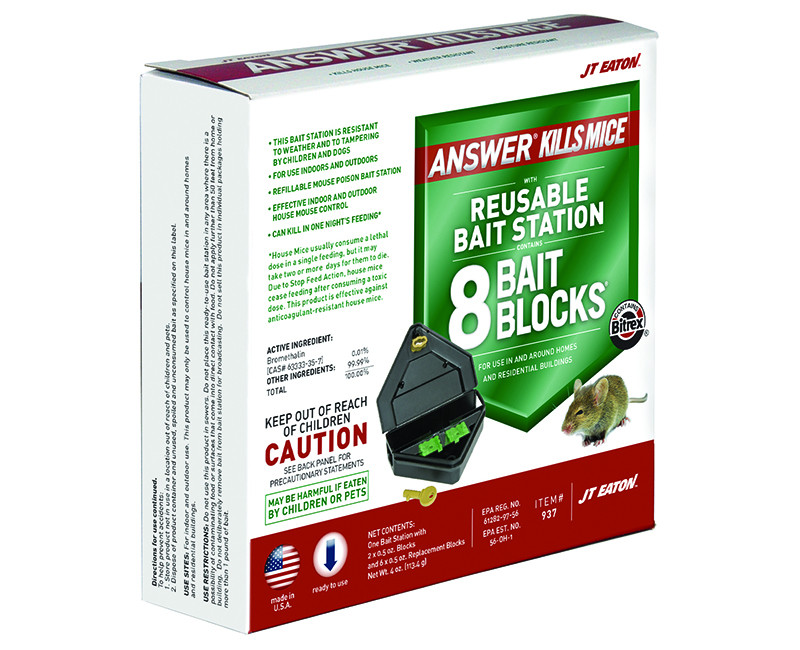 1/4 Lb. Refillable Mouse Bait Station