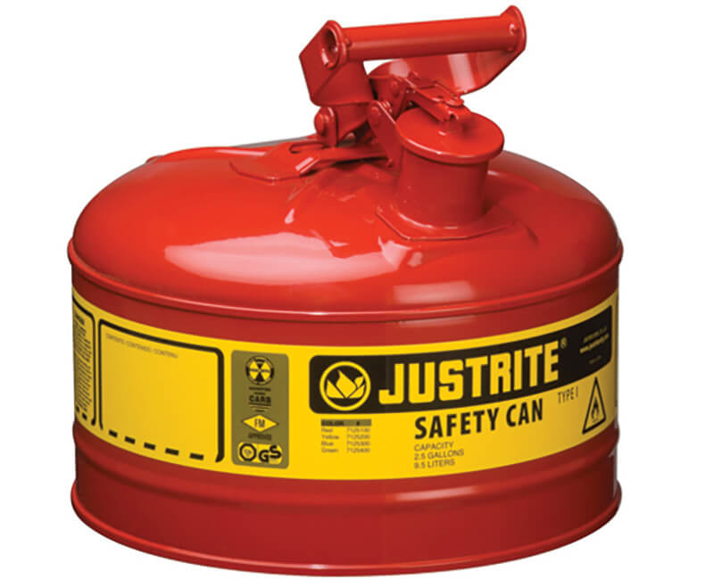 2.5 Gal. Metal Gas Can - Type 1 Red