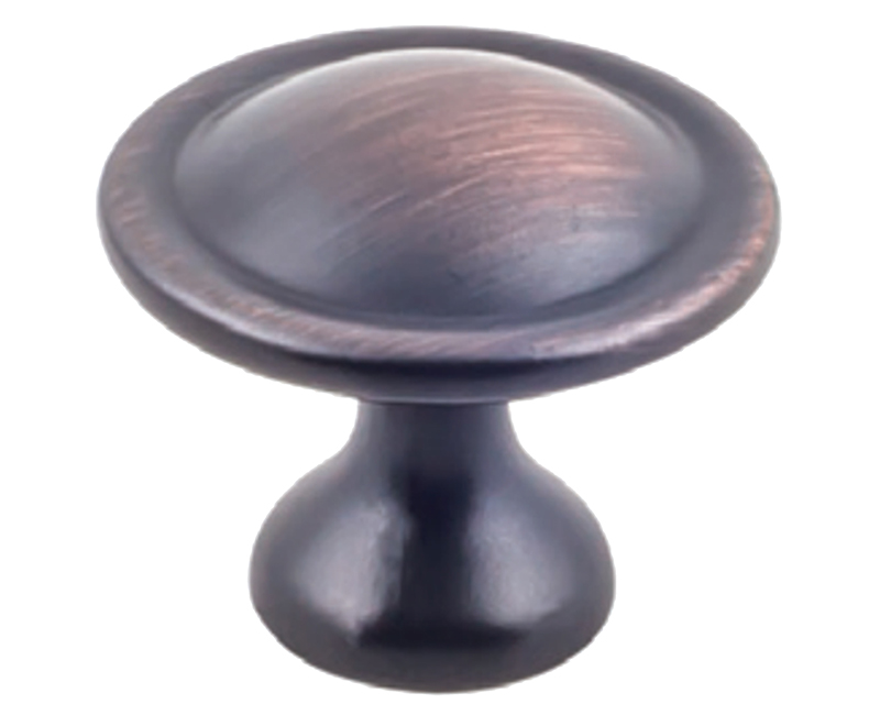 1-1/8" DIAMETER CABINET KNOB, OIL RUBBED BRONZE, 10-PACK