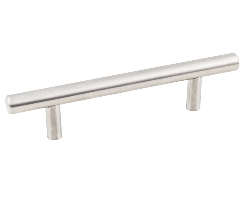 154MM OVERALL BAR CABINET PULL, 96MM CENTER TO CENTER, STAINLESS STEEL , 2-PACK