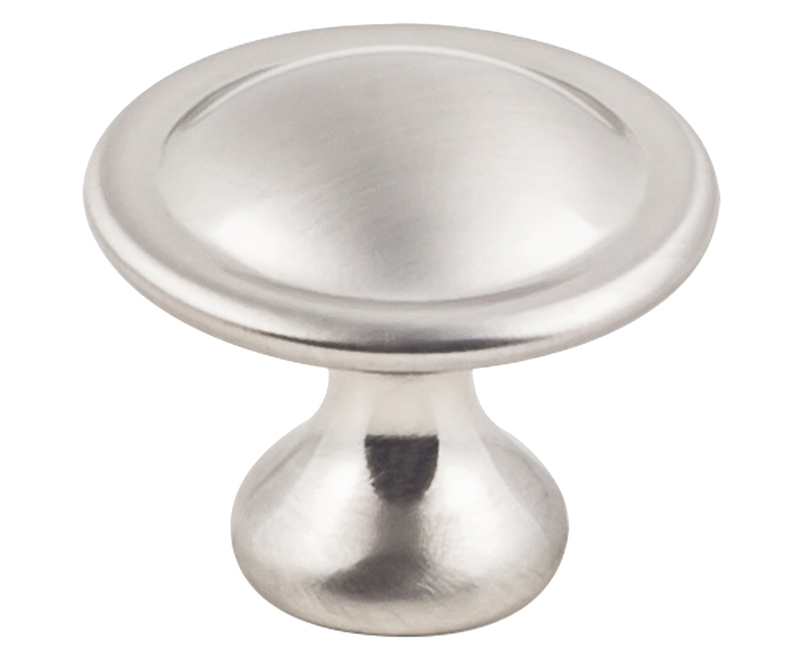 1-1/8" DIAMETER CABINET KNOB, SATIN NICKEL, 4-PACK