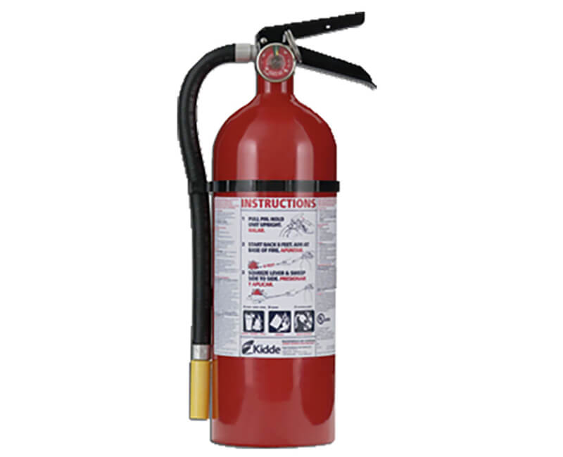 5 Lb. A-B-C Rated Fire Extinguisher With Metal Strap Bracket