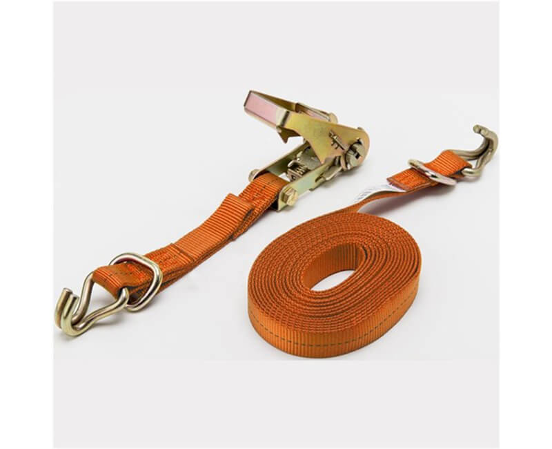 16' X 1" Ratchet Tie-Downs - Vinyl Coated Hooks