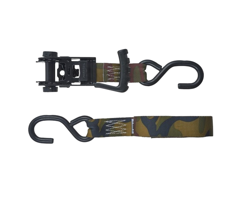 16' x 1-1/4" Woodland Camo Ratchet Tie-Down, Ergo Torque Handle