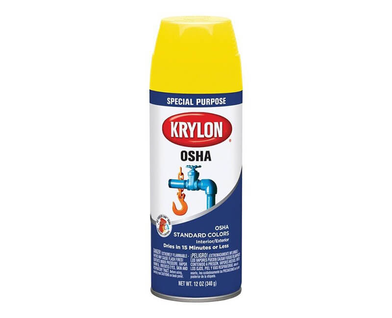 12 Oz. OSHA Color Spray Paints - Safety Yellow