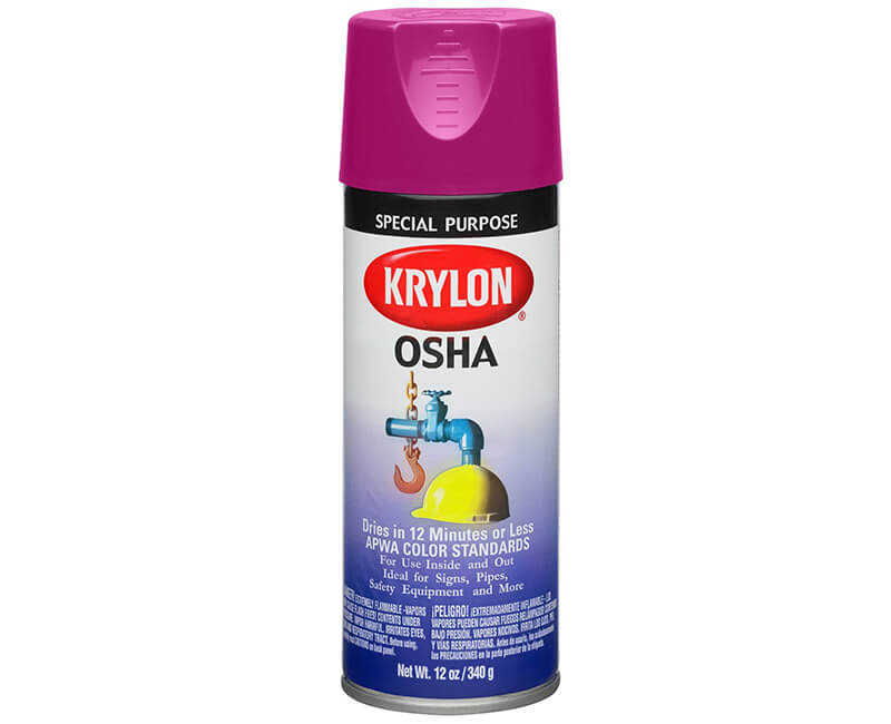 12 Oz. OSHA Color Spray Paints - Safety Purple
