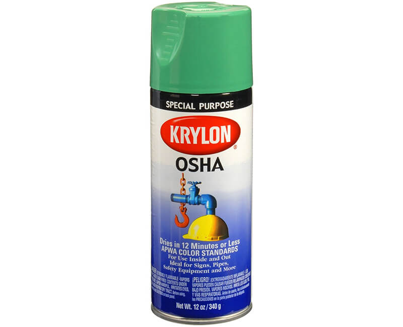 12 Oz. OSHA Color Spray Paints - Safety Green