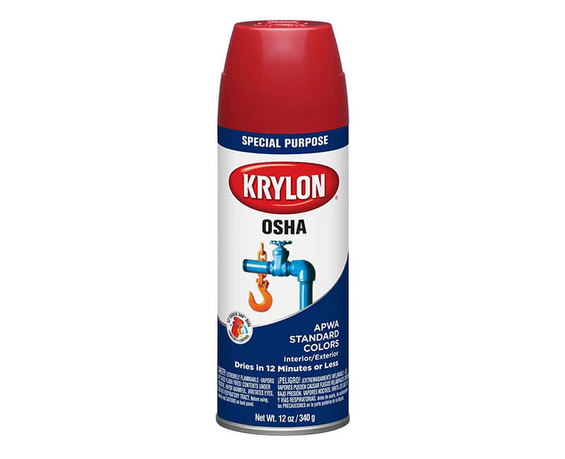 12 Oz. OSHA Color Spray Paints - Safety Red