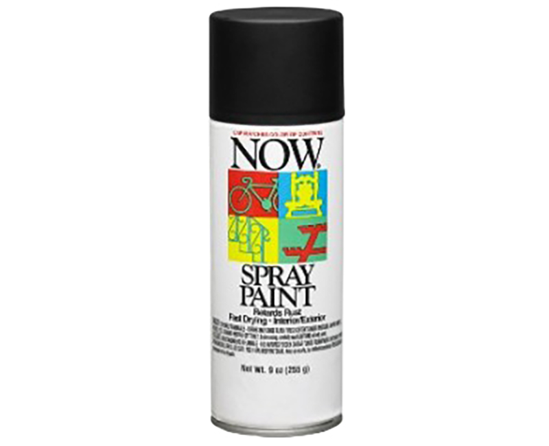 9 Oz. Now Spray Paint - Wrought Iron Flat Black