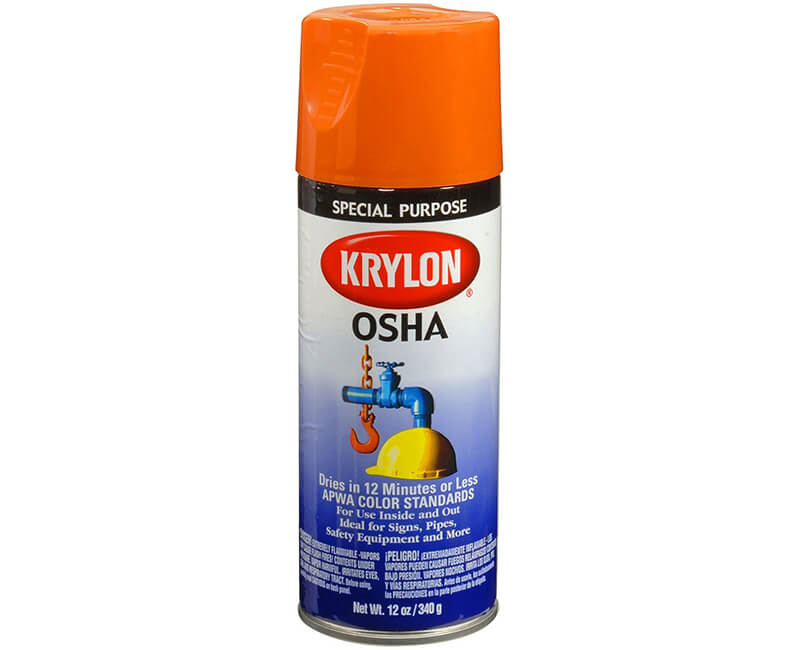 12 Oz. OSHA Color Spray Paints - Safety Orange