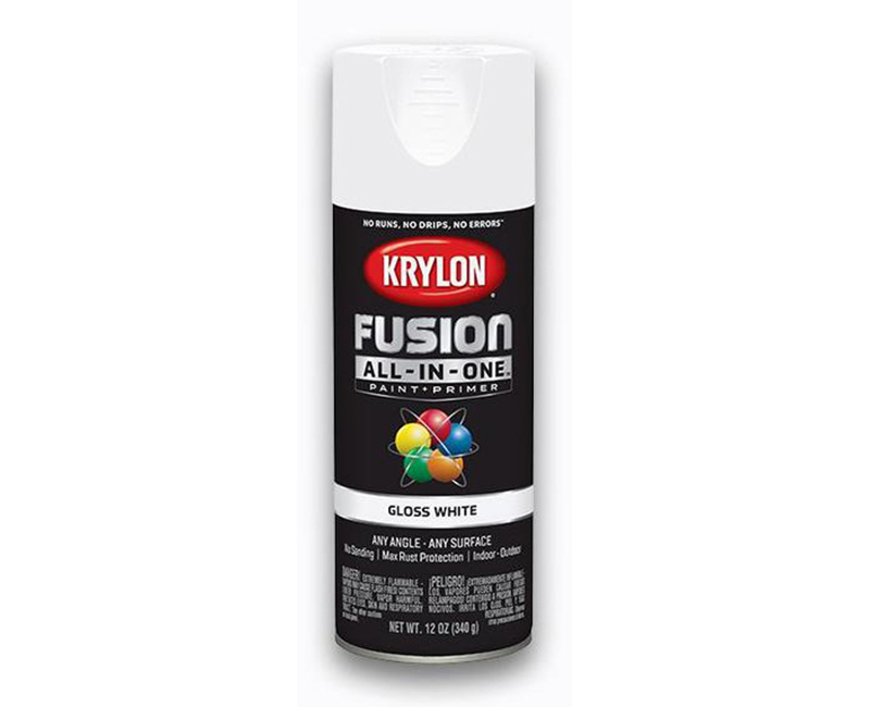 KRYLON FUSION ALL IN ONE GLOSS WHITE 12 OZ