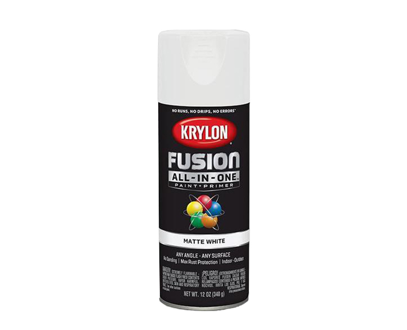 KRYLON FUSION ALL IN ONE MATTE WHITE 12 OZ