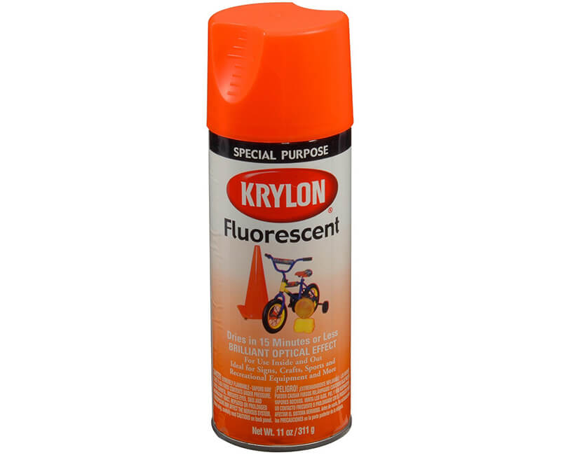 11 Oz. Fluorescent Spray Paint - Yellow Orange