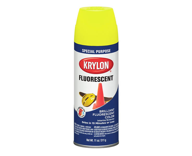 11 Oz. Fluorescent Spray Paint - Lemon Yellow