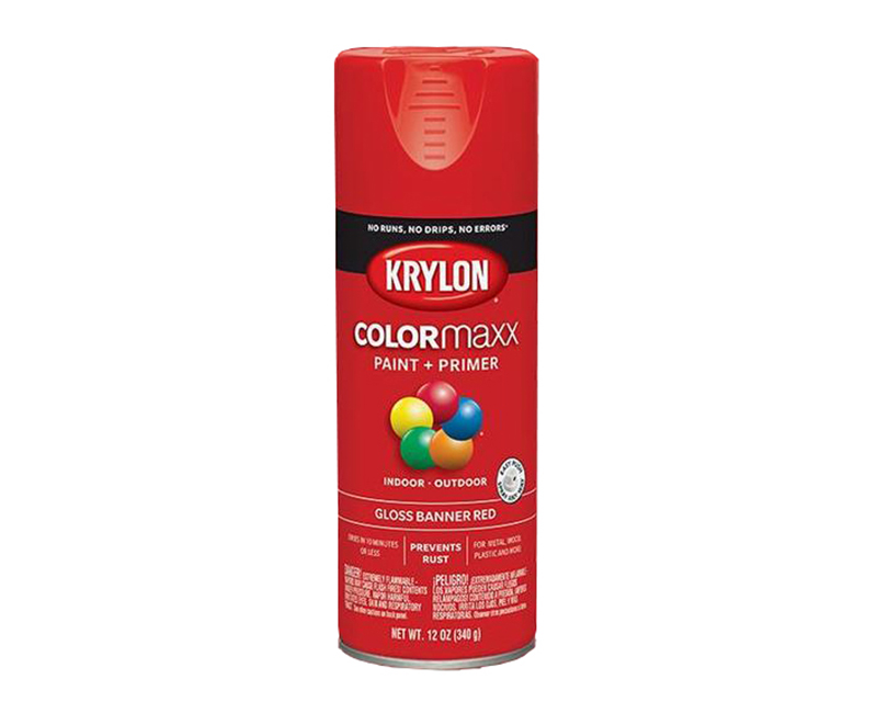 KRYLON COLORMAXX GLOSS BANNER RED 12 OZ