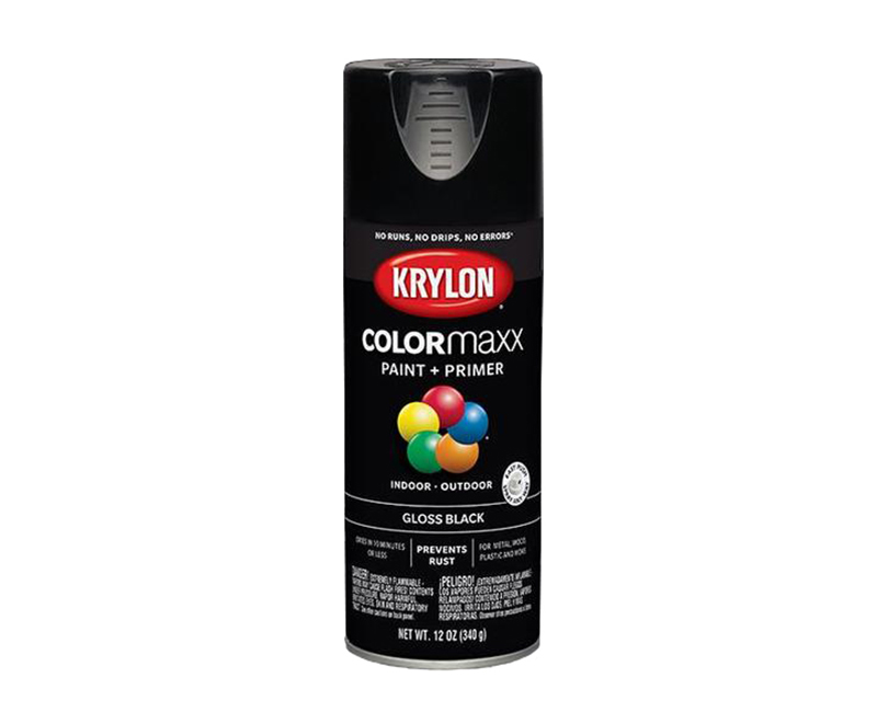 KRYLON COLORMAXX GLOSS BLACK 12 OZ