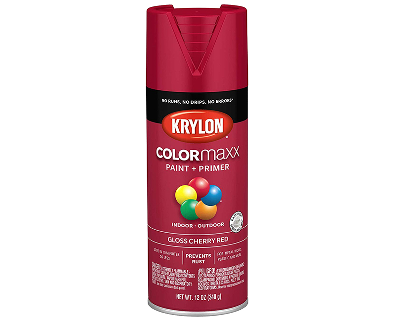 KRYLON COLORMAXX GLOSS CHERRY RED 12 OZ