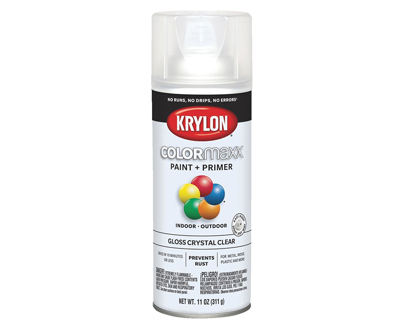 KRYLON COLORMAXX GLOSS CRYSTAL CLEAR 12 OZ