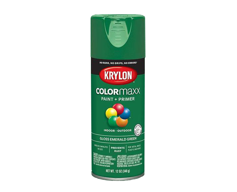 KRYLON COLORMAXX GLOSS EMERALD GREEN 12 OZ