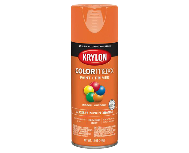 KRYLON COLORMAXX GLOSS PUMPKIN ORANGE 12 OZ