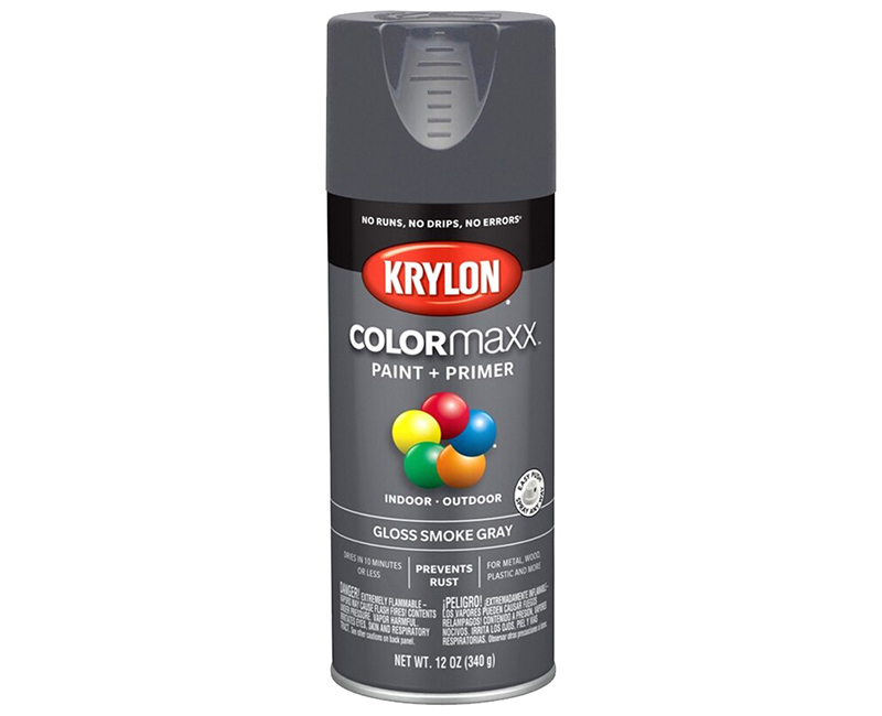 KRYLON COLORMAXX GLOSS SMOKE GRAY 12 OZ