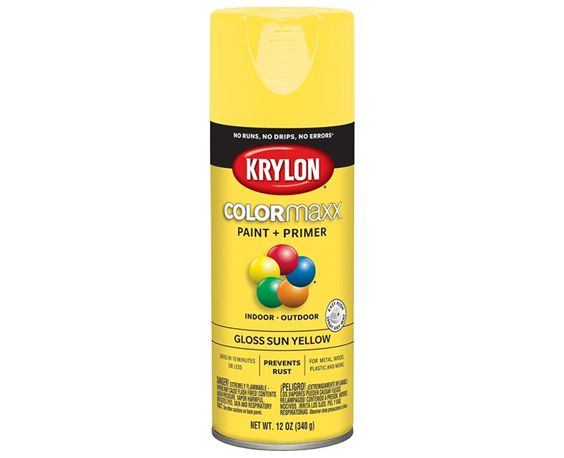 KRYLON COLORMAXX GLOSS SUN YELLOW 12 OZ