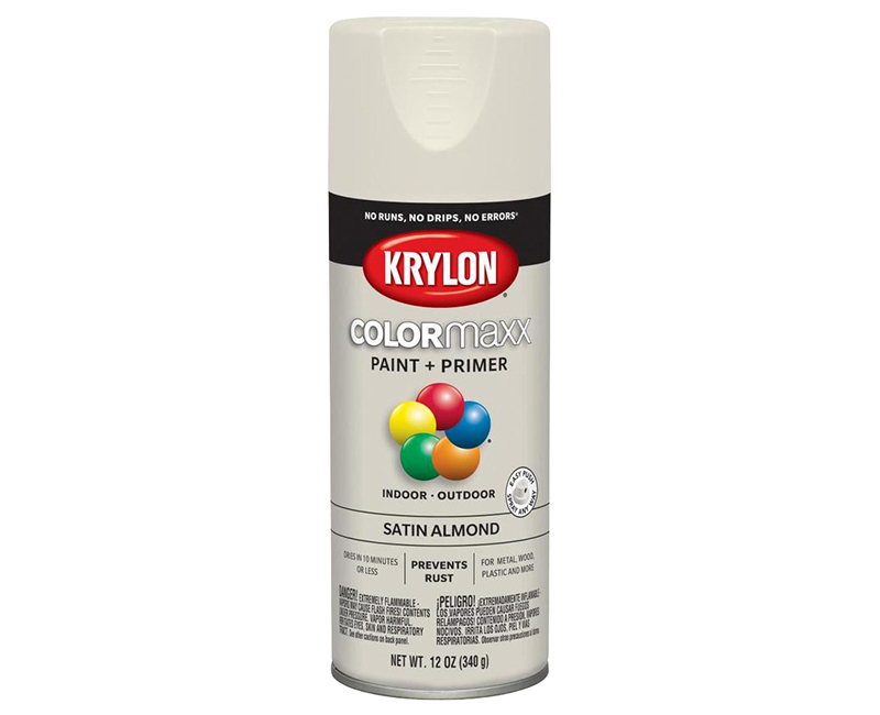 KRYLON COLORMAXX SATIN ALMOND 12 OZ