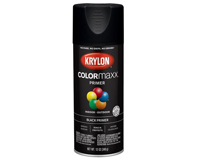 KRYLON COLORMAXX BLACK PRIMER 12 OZ