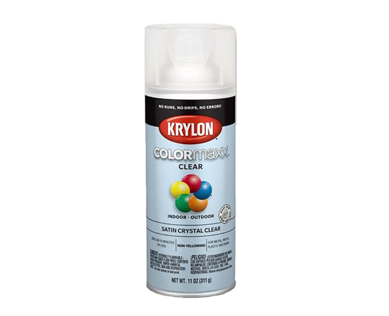 KRYLON COLORMAXX SATIN CRYSTAL CLEAR 12 OZ